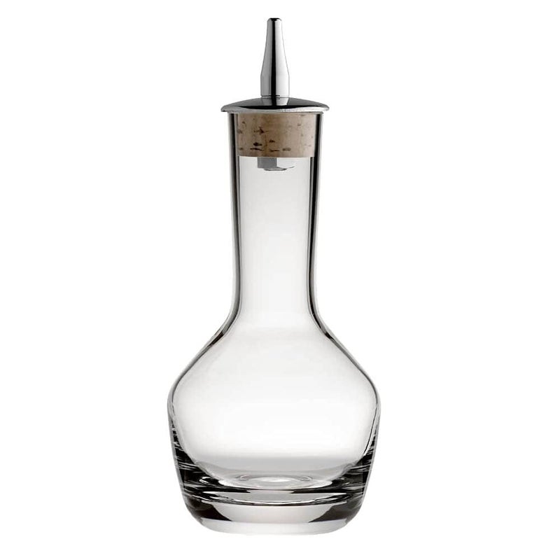 Mixologists Bitters Bottle - Handblown Cocktail Dasher Glass Bottle with Cork Top, 3-ounces (1) - Image 1
